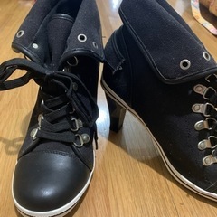 ブーツ 黒 24~24.5