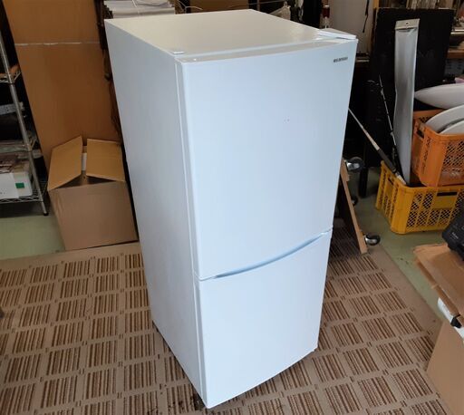 アイリスオーヤマ ノンフロン冷凍冷蔵庫 142L 2021年製 IRSD-14A-W 引き出し収納　/DJ-1170 1F
