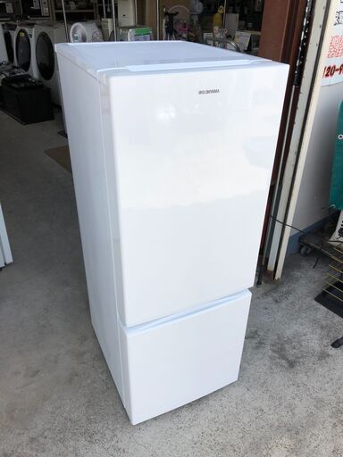 【動作保証あり】IRIS OHYAMA 2019年 AF156-WE 156L 2ドア 冷凍冷蔵庫【管理KRR531】