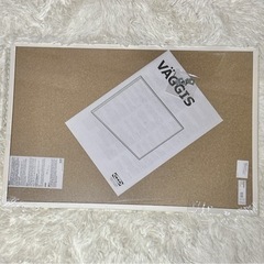 【新品】IKEA VAGGISコルク製ボード掲示板ホワイト