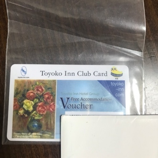 東横イン　一泊シングルルーム　宿泊券