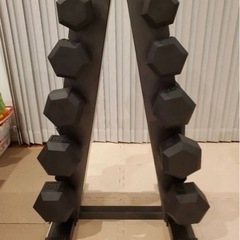 ヘックスダンベル セット 計10本＋ラック まとめ売り