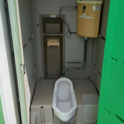 仮設トイレ　和式小便器セット