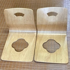 合板の曲げ木座椅子(2個)