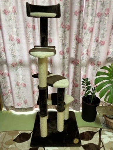 〈超美品〉キャットタワー　アドメイト(ADD.MATE) 猫のおあそびポール