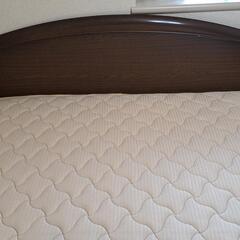 【美品】ダブルベッド マットレス付き