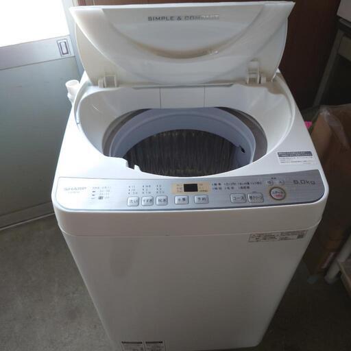 シャープ　洗濯機6k 2019年　8000円