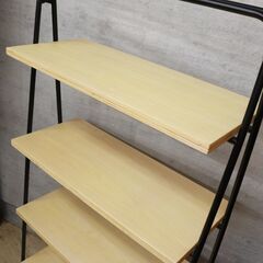 263)【美品】unico ROHR シェルフ 4段 アイアンシェルフ オープンラック W840 ウニコ