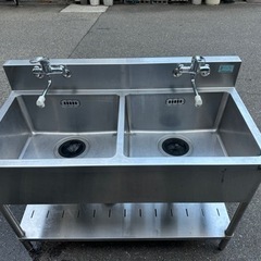  マルゼン 業務用 ステンレス 2槽 シンク W120 D60 H80