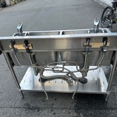  マルゼン 業務用 ステンレス 2槽 シンク W120 D60 H80