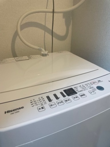 Hisense　 4.5kg 全自動洗濯機　HW-T45D　2021年製 です。