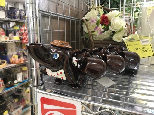 犬　陶器　コップ　6個付き