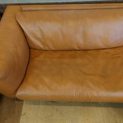 【愛品倶楽部柏店】ACTUS five by five　本革セパレートカウチソファー