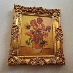 ひまわり　絵画　アンティーク