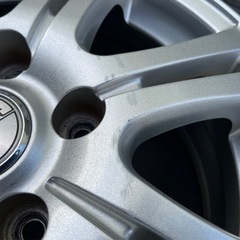 H816-2)6J-15+45 114.3/5H マナレイ中古アルミ4本セット！