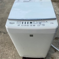 ハイセンス　洗濯機　HW-G45E4KW　2017年　4.5kg...
