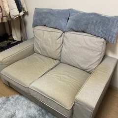 IKEA(イケア)  2人掛け ワイドソファ