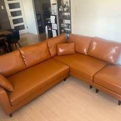 使用歴1年 良品 レザーソファ