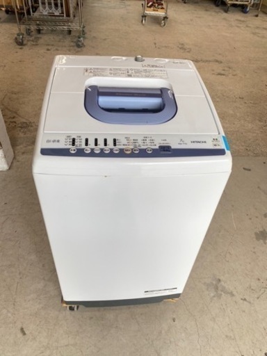 福岡市内配送設置無料　2018年　日立　NW-T74-A　ヤマダ電機オリジナルモデル　全自動洗濯機　「白い約束」（洗濯7.0kg）　ブルー