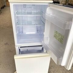 福岡市内配送無料　シャープ SHARP ２ドア冷凍冷蔵庫 SJ-14E2-KB