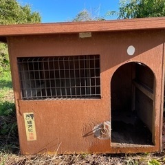 犬小屋　中型犬　外飼い　木製手作り