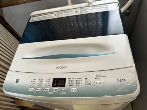 【終了】ハイアール 洗濯機 2022年製 5.5kg ハイアール 洗濯機