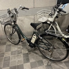 古いPASの電動アシスト自転車 予備バッテリー付き