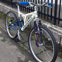 ＜希少＞PEUGEOT/プジョー  EXOCET・7005 アルミ・マウンテンバイク・フルサス・変速3×8・新品交換部品多数で超お得品♪