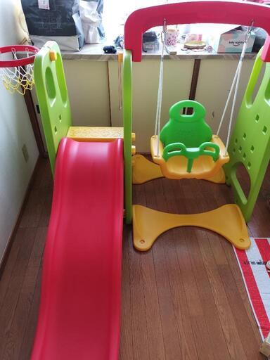 子供遊具 滑り台\u0026ブランコ\u0026ゴール