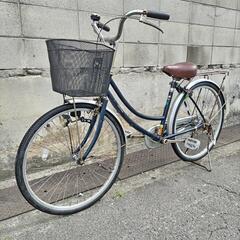 【ネット決済】24インチ　自転車　ネイビー