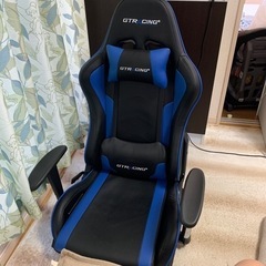 (配送可)GTRACING ゲーミングチェア ゲーミング座椅子 ジーティーレーシング 回転椅子 リクライニング 程度良好 