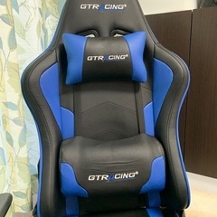 (配送可)GTRACING ゲーミングチェア ゲーミング座椅子 ジーティーレーシング 回転椅子 リクライニング 程度良好 