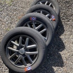 アルミ付きタイヤ ③中古品 プレマシー純正アルミホイール付きタイヤ 15インチ 4本セットの1