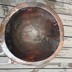 一本木くり抜き鉢