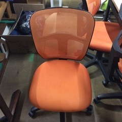 🎉 オフィスチェア オレンジ 事務椅子