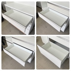 【美品‼️】定価117,000円♪ ニトリ 120cm幅キッチンボード(ポスティア120) 食器棚 収納家具 木目調ホワイト♪