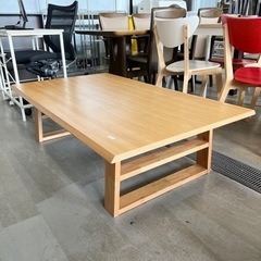 ローテーブル 木製 ナチュラルブラウン系サイズ 135×79×3...