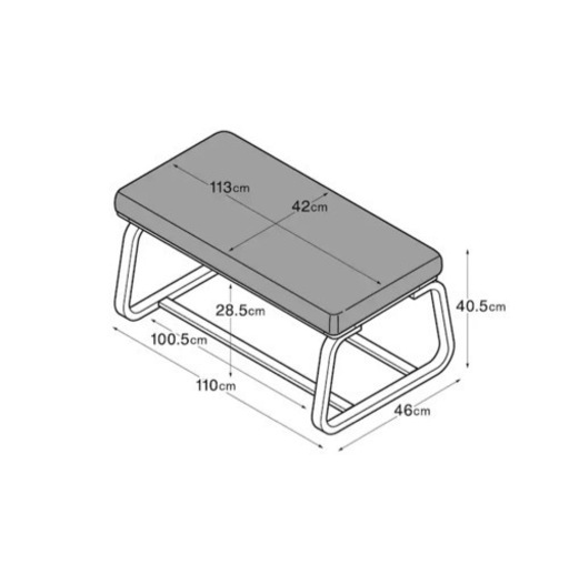 無印良品  リビングでもダイニングでもつかえるベンチ