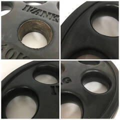 🔷🔶🔷UNY5/62 IVANKO イヴァンコ オリンピックラバー プレート 10㎏×2 計20㎏ 穴径50mm イージーグリップ ラバーウェイト セット🔷🔶🔷