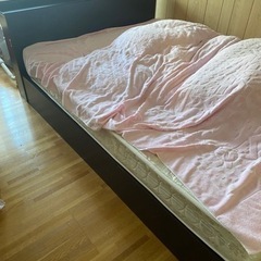 ✶直接引取り限定✶木製 ダブルベッド ダブルベッド 引取り限定