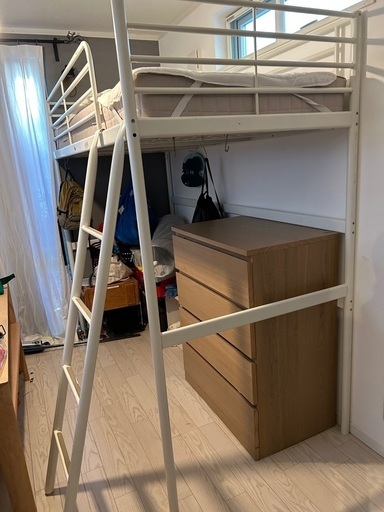 IKEA ハイベッド　ロフトベッド　マットレス