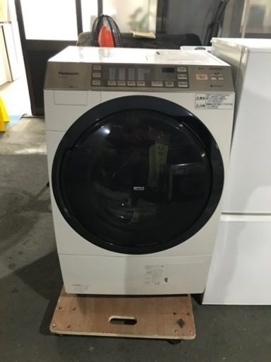 取引場所　南観音　K2308-339 Panasonic 9.0kg ドラム式洗濯乾燥機　2014年製　NA-VX5300L 給水　排水ホースあり　キズ　汚れあり