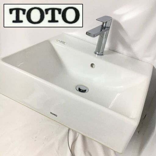 FI22/26　TOTO ベッセル式 洗面器 手洗いボウル L710C #NW1 台付きシングル 混合水栓 TLCF31E 壁掛式兼用 水栓金具 手洗器 DIY ⑤◆