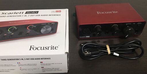 Focusrite Scarlett Solo 3rd Gen、DTM、オーディオインターフェイス、フォーカスライト、スカーレットソロ、宅録