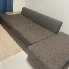 R220 IKEA 本革1Pソファ・2Pソファソファ 2点セット 良品