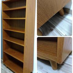 ウニコ unico アルベロ ALBERO チーク材 トール ブックシェルフ Tall