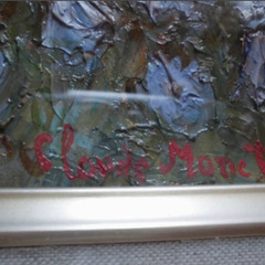 クロード・モネ 手渡し限定 油絵 ”Landscape ” 変形サイズ オルセー