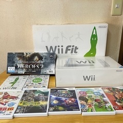 Nintendo Wii本体+Wii fitバランスボード...