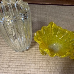 花器　ガラス製　クリスタル