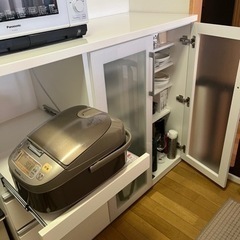 【値下げ】食器棚　白　9月3日までの期間限定